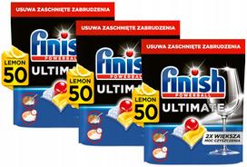 Indaplovės kapsulės Finish Powerball Ultimate Lemon, 3 x 50 vnt.