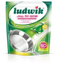Indaplovių tabletės Ludwik, 50 vnt., citrinų kvapo