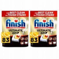 Indaplovių kapsulės FINISH Ultimate Plus Lemon, 2 x 83 vnt.