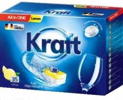 Indaplovių tabletės Kraft All in One, citrinų kvapo, 35 vnt.