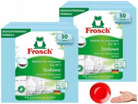 Indaplovių tabletės FROSCH All in 1 su soda, 2 x 30 vnt., Vokietija
