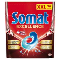 Indaplovių kapsulės Somat Excellence 4in1 Original Fresh, 36 vnt.