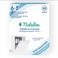 Indaplovių tabletės Natulim Organic 6in1, 60 vnt., 2 pakuotės