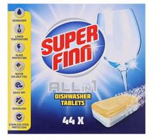 Indaplovių tabletės Superfinn All-in-1 Lemon, 44 vnt.