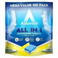 Indaplovių tabletės su skalavimo skysčiu Astonish, 100 vnt.