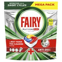 Indaplovių kapsulės FAIRY Platinum Plus, citrinų kvapo, 60 vnt.
