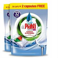 Indaplovių kapsulės Dr. Prakti ALL IN ONE, 2 x 32 vnt. (64 vnt.)