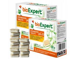 Indaplovių tabletės bioExpert eco Crystal Shine All in 1, 2 x 30 vnt.