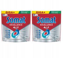 Indaplovių kapsulės Somat Excellence 4in1, 2 x 75 vnt.