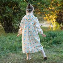 Lietaus paltai vaikams į mokyklą Ubrella Bear High Waterproof Collar Double / M white