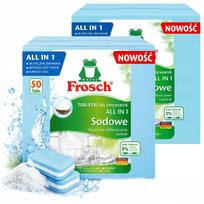 Indaplovių tabletės Frosch, 100 vnt., viskas viename