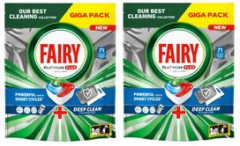 Indaplovių kapsulės Fairy Platinum Plus, žolelių aromato, 2 x 71 vnt.