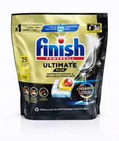 Indaplovių kapsulės FINISH QUANTUM ULTIMATE PLUS, citrinų kvapo, 25 vnt., 2 pakuotės