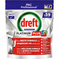 Indaplovių tabletės DREFT Platinum, 59 vnt.