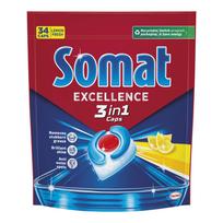 Indaplovių tabletės SOMAT Excellence 3in1, 34 vnt., citrinų