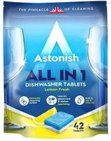 Indaplovių tabletės Astonish All in 1 su citrina, 42 vnt.