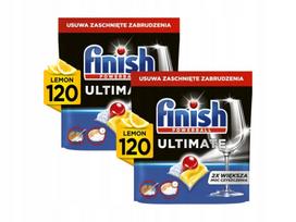 Indaplovių kapsulės FINISH Powerball Ultimate All in 1 Lemon, 2 x 120 vnt.
