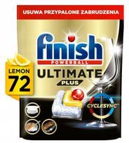 Indaplovių kapsulės Finish Ultimate Plus Lemon, 72 vnt.