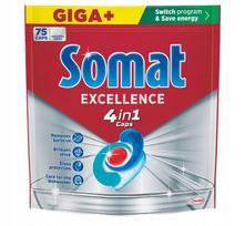 Indaplovių kapsulės Somat Excellence 4in1, 75 vnt.