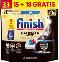 Indaplovių kapsulės Finish Powerball Ultimate Plus All In One, 33 vnt.