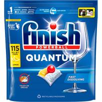 Indaplovių kapsulės Finish Quantum All in One Lemon, 115 vnt.
