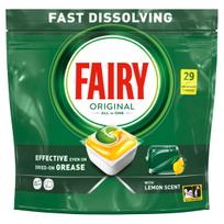 Indaplovių tabletės Fairy Original Lemon, 29 vnt.