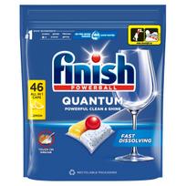 Indaplovių kapsulės Finish Quantum Lemon, 46 vnt.