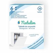 Indaplovių tabletės Natulim Organic 6in1, 30 vnt.