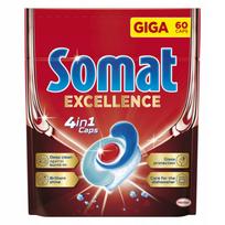 Indaplovių kapsulės Somat Excellence 4in1, 60 vnt.