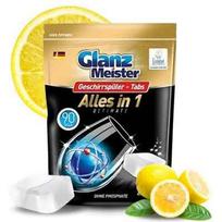 Indaplovių tabletės Glanz Meister Alles in 1 Ultimate, citrinų kvapo, 90 vnt.