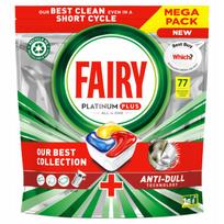 Indaplovių tabletės Fairy Platinum Plus, 77 vnt., citrinų kvapo