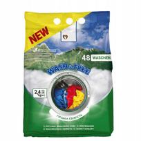 Skalbimo milteliai WASH&FREE Mountain Fresh, 2,4 kg, 48 skalbimams