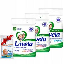 Skalbimo milteliai LOVELA Family baltiems, 2,1 kg, 3 vnt. + dovana