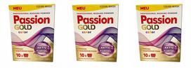 Skalbimo milteliai spalvotiems audiniams Passion Gold, 3 x 0,6 kg