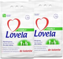 Skalbimo milteliai LOVELA Family spalvotiems drabužiams, 2 x 2,1 kg