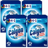 Skalbimo mašinos apsaugos milteliai CALGON 4in1, vandens minkštiklis ir nuovirų valiklis, 4 x 1 kg