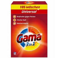 Skalbimo milteliai Gama Universal, 6,3 kg, 105 skalbimų