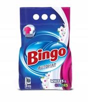 Skalbimo milteliai BINGO Matic baltiems ir spalvotiems drabužiams, 3 kg