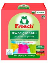 Skalbimo milteliai Frosch spalvotiems drabužiams, GRANATAPFEL, 1,35 kg, 18 skalbimų, ekologiški