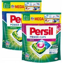 Skalbimo kapsulės PERSIL Power Caps, spalvotiems ir universaliems audiniams, 120 vnt.