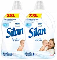 Skalbinių minkštiklis Silan Sensitive vaikams, hipoalerginis, 2 x 2,86 l, 260 skalbimų