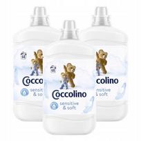 Audinių minkštiklis COCCOLINO Fresh & Soft Sensitive Pure, 3 x 1700 ml