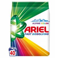 Skalbimo milteliai ARIEL Alpine Color, spalvotiems drabužiams, 2,2 kg, 40 skalbimų