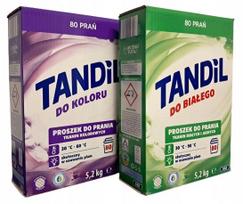 Skalbimo milteliai TANDIL spalvotiems ir baltiems audiniams, 10,4 kg, 160 skalbimų