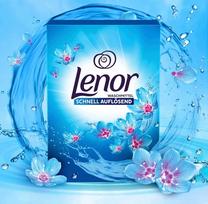 Skalbimo milteliai spalvotiems audiniams LENOR April Fresh, 36 skalbimai, vokiški