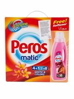 Skalbimo milteliai Peros Universal, 4 kg + dovana: skystos priemonės, 52 skalbimams