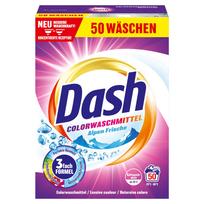 Skalbimo milteliai spalvotiems audiniams Dash, 2,5 kg, 50 skalbimų
