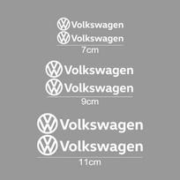6 vnt. Automobilio Stabdžių Suportų Lipdukai Volkswagen VW Golf Rline Sagitar Beetle Passat Polo Scirocco CC B5 SR32 Touareg Modifikacijai gray