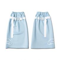 Soft Embroidered Winter Leg Warmers Harajuku Kawaii Foot Cover Lolita JK Y2K Long Stockings Accessories One Size pilka