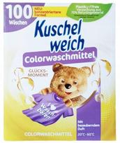 Skalbimo milteliai spalvotiems drabužiams Kuschelweich Glucks, 5 kg, 100 skalbimų